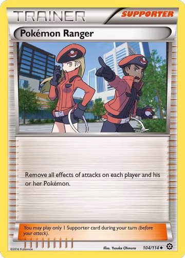 Pokemon Ranger (104/114), XY - Steam Siege — Pokémon card price