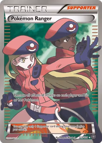 Pokemon Ranger (Full Art) (113/114), XY - Steam Siege — Pokémon card price