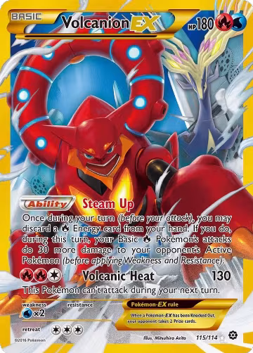 Volcanion EX (Secret) (115/114) — card price