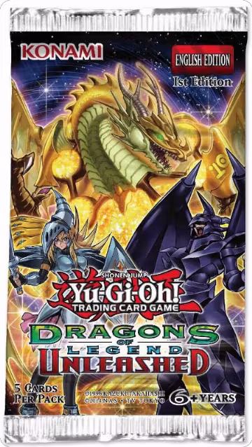 Dragons of Legend: Unleashed Booster Pack, Dragons of Legend: Unleashed — Yu-Gi-Oh! sealed product price