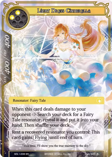 Light Dress Cinderella (SDL1-006), L1 Starter Deck - Fairy Tale Force — Force of Will card price