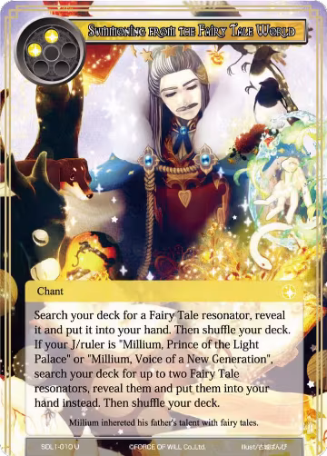 Summoning from the Fairy Tale World (SDL1-010), L1 Starter Deck - Fairy Tale Force — Force of Will card price