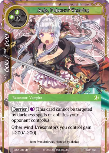 Aria, Friendly Vampire (SDL4-001) — card price