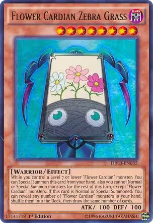 Flower Cardian Zebra Grass (DRL3-EN032), Dragons of Legend: Unleashed — Yu-Gi-Oh! card price