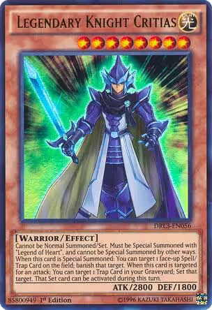 Legendary Knight Critias (DRL3-EN056), Dragons of Legend: Unleashed — Yu-Gi-Oh! card price