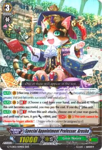 Special Appointment Professor, Arusha (G-TCB02/009EN), G-TCB02: The GENIUS STRATEGY — Vanguard card price