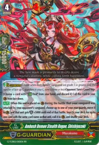 Ambush Demon Stealth Rogue, Shishiyuzuki (G-TCB02/010EN), G-TCB02: The GENIUS STRATEGY — Vanguard card price