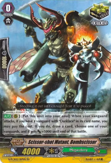 Scissor-shot Mutant, Bombscissor (G-TCB02/017EN), G-TCB02: The GENIUS STRATEGY — Vanguard card price