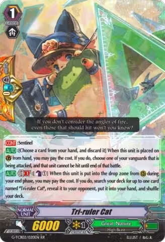 Tri-ruler Cat (G-TCB02/020EN), G-TCB02: The GENIUS STRATEGY — Vanguard card price