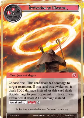 Invitation of Disaster (Textured Foil) (CFC-026), Curse of the Frozen Casket — Force of Will card price