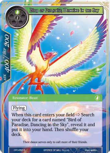 Bird of Paradise, Dancing in the Sky (CFC-052), Curse of the Frozen Casket — Force of Will card price