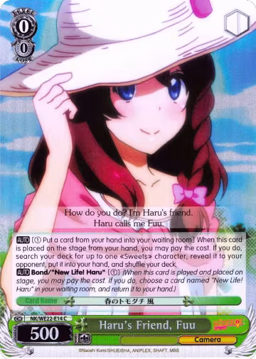 Haru's Friend, Fuu (Parallel Foil) (NK/WE22-E14), NISEKOI Extra Booster — Weiß Schwarz card price
