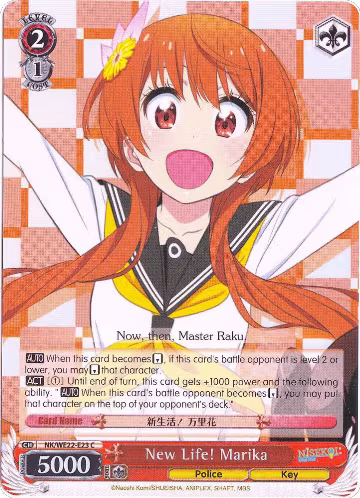 New Life! Marika (Parallel Foil) (NK/WE22-E23), NISEKOI Extra Booster — Weiß Schwarz card price