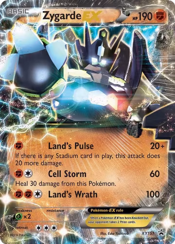 Zygarde EX (Shiny) (XY151), XY Promos — Pokémon card price
