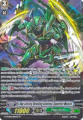 Sky-slicing Rending General, Superior Mantis (SP) (G-TCB02/S04EN), G-TCB02: The GENIUS STRATEGY — Vanguard card price
