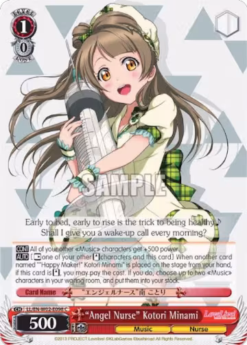 "Angel Nurse" Kotori Minami (LL/EN-W02-E098 C), Love Live! DX Vol.2 — Weiß Schwarz card price