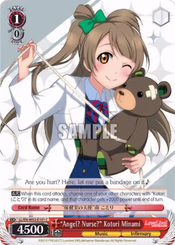 "Angel? Nurse?" Kotori Minami (LL/EN-W02-E101 C), Love Live! DX Vol.2 — Weiß Schwarz card price