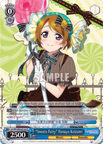 "Sweets Fairy" Hanayo Koizumi (LL/EN-W02-E123 R), Love Live! DX Vol.2 — Weiß Schwarz card price