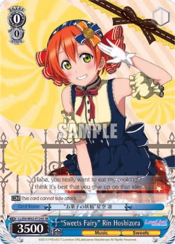 "Sweets Fairy" Rin Hoshizora (SR) (LL/EN-W02-E124S SR), Love Live! DX Vol.2 — Weiß Schwarz card price