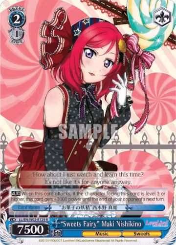 "Sweets Fairy" Maki Nishikino (LL/EN-W02-E129 R), Love Live! DX Vol.2 — Weiß Schwarz card price