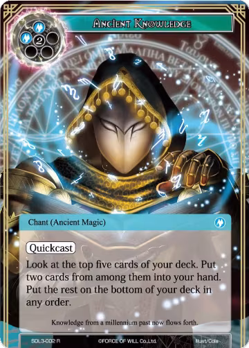 Ancient Knowledge (SDL3-002), L1 Starter Deck - Malefic Ice — Force of Will card price