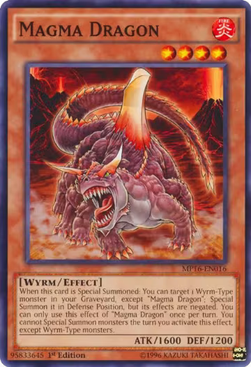 Magma Dragon (MP16-EN016), 2016 Mega-Tins Mega Pack — Yu-Gi-Oh! card price