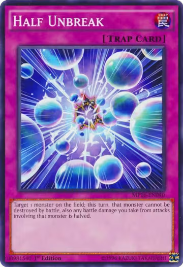 Half Unbreak (MP16-EN040), 2016 Mega-Tins Mega Pack — Yu-Gi-Oh! card price