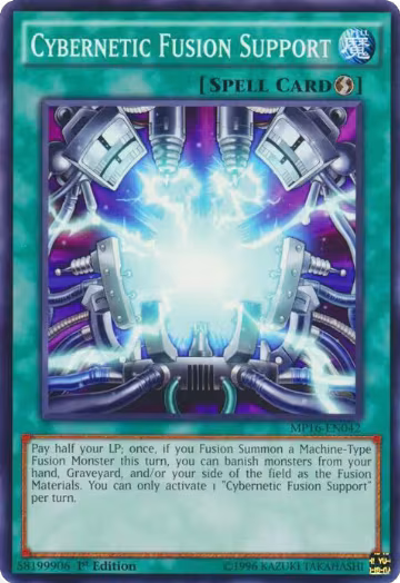 Cybernetic Fusion Support (MP16-EN042), 2016 Mega-Tins Mega Pack — Yu-Gi-Oh! card price
