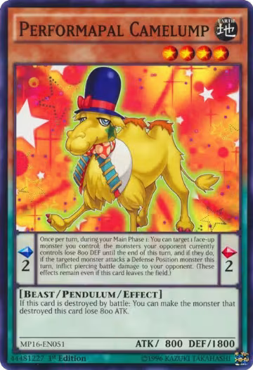 Performapal Camelump (MP16-EN051), 2016 Mega-Tins Mega Pack — Yu-Gi-Oh! card price