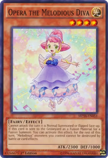 Opera the Melodious Diva (MP16-EN054), 2016 Mega-Tins Mega Pack — Yu-Gi-Oh! card price