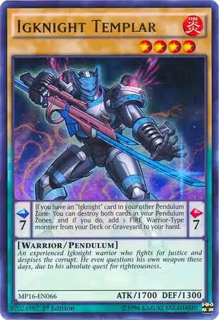 Igknight Templar (MP16-EN066), 2016 Mega-Tins Mega Pack — Yu-Gi-Oh! card price