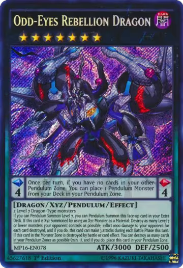 Odd-Eyes Rebellion Dragon (MP16-EN078), 2016 Mega-Tins Mega Pack — Yu-Gi-Oh! card price