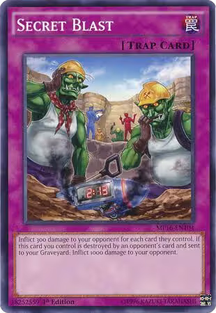 Secret Blast (MP16-EN104), 2016 Mega-Tins Mega Pack — Yu-Gi-Oh! card price