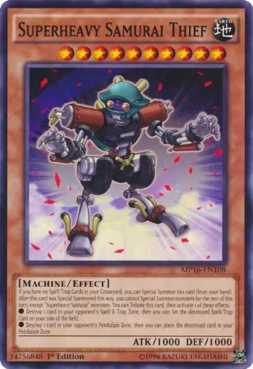 Superheavy Samurai Thief (MP16-EN108), 2016 Mega-Tins Mega Pack — Yu-Gi-Oh! card price