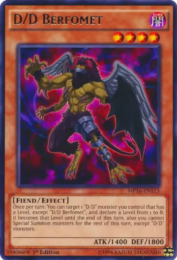 D/D Berfomet (MP16-EN113), 2016 Mega-Tins Mega Pack — Yu-Gi-Oh! card price