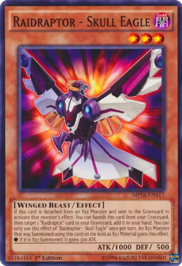 Raidraptor - Skull Eagle (MP16-EN117), 2016 Mega-Tins Mega Pack — Yu-Gi-Oh! card price