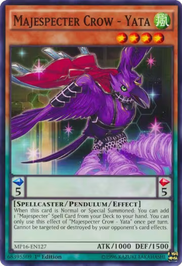 Majespecter Crow - Yata (MP16-EN127), 2016 Mega-Tins Mega Pack — Yu-Gi-Oh! card price