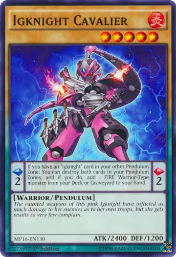 Igknight Cavalier (MP16-EN130), 2016 Mega-Tins Mega Pack — Yu-Gi-Oh! card price