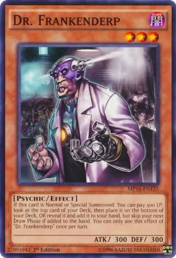 Dr. Frankenderp (MP16-EN135), 2016 Mega-Tins Mega Pack — Yu-Gi-Oh! card price