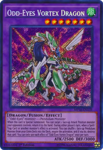 Odd-Eyes Vortex Dragon (MP16-EN139), 2016 Mega-Tins Mega Pack — Yu-Gi-Oh! card price