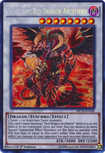 Scarlight Red Dragon Archfiend (MP16-EN140), 2016 Mega-Tins Mega Pack — Yu-Gi-Oh! card price