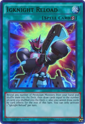 Igknight Reload (MP16-EN148), 2016 Mega-Tins Mega Pack — Yu-Gi-Oh! card price