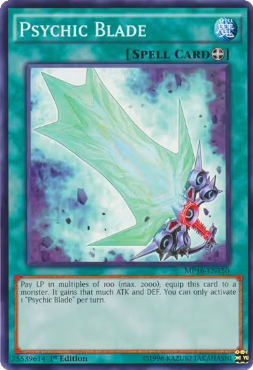 Psychic Blade (MP16-EN150), 2016 Mega-Tins Mega Pack — Yu-Gi-Oh! card price