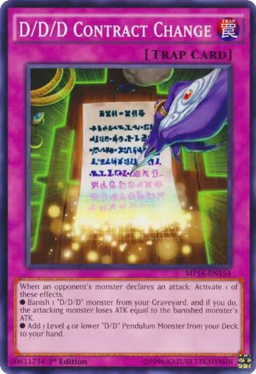 D/D/D Contract Change (MP16-EN154), 2016 Mega-Tins Mega Pack — Yu-Gi-Oh! card price