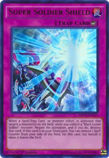 Super Soldier Shield (MP16-EN157), 2016 Mega-Tins Mega Pack — Yu-Gi-Oh! card price