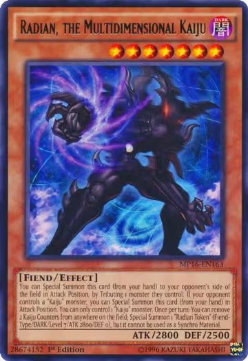 Radian, the Multidimensional Kaiju (MP16-EN163), 2016 Mega-Tins Mega Pack — Yu-Gi-Oh! card price