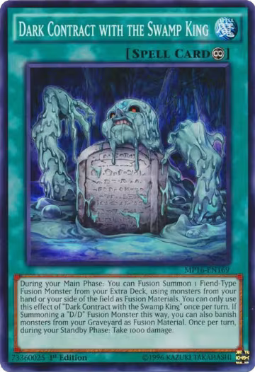 Dark Contract with the Swamp King (MP16-EN169), 2016 Mega-Tins Mega Pack — Yu-Gi-Oh! card price