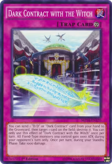 Dark Contract with the Witch (MP16-EN170), 2016 Mega-Tins Mega Pack — Yu-Gi-Oh! card price