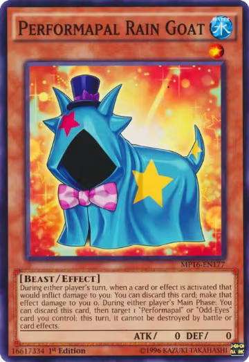 Performapal Rain Goat (MP16-EN177), 2016 Mega-Tins Mega Pack — Yu-Gi-Oh! card price