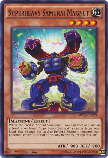 Superheavy Samurai Magnet (MP16-EN179), 2016 Mega-Tins Mega Pack — Yu-Gi-Oh! card price